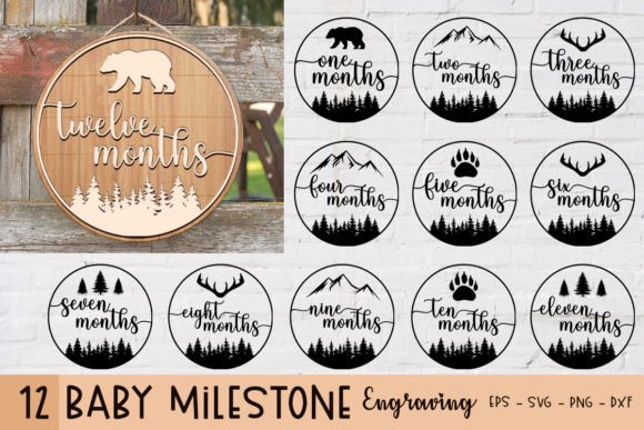 12 Baby Milestone Cards SVG Bundle: A Complete Guide to Capturing Those Fleeting Firsts