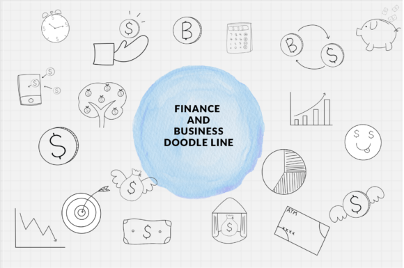Finance and Business Doodle Line