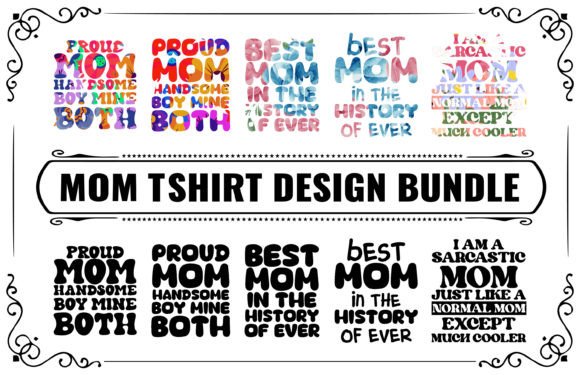 Mom T-shirt Design Bundle: Elevate Your Print-on-Demand Business with Unique Vector Art
