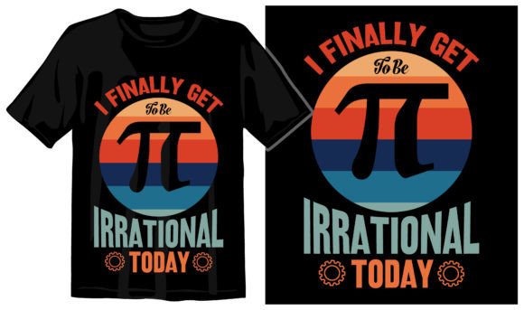 Pi Day T-shirt Design 23: A Unique Vector Asset for Pi Day