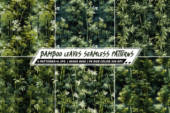 Transforming Brand Identity with Bamboo Leaves Forest Seamless Patterns: A Strategic Design Asset